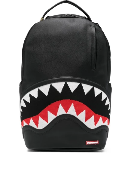 Мужской вязаный рюкзак Sprayground Shark Mouth, черный