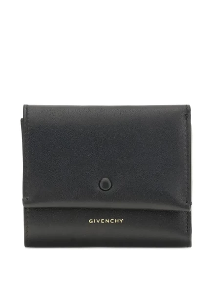 Женский складной кожаный кошелек Givenchy Day, черный