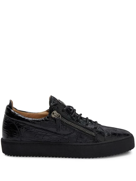 Мужские кроссовки Giuseppe Zanotti Frankie с двумя молниями, черные