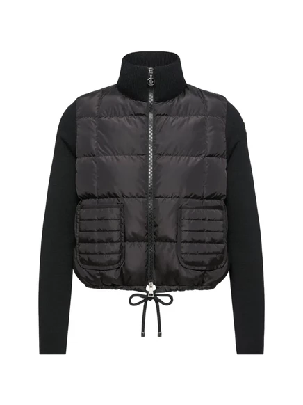 Женский стеганый кардиган Moncler, черный