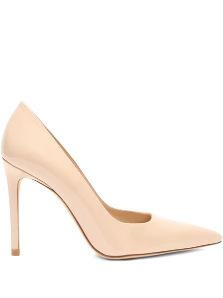 Лакированные туфли-лодочки Stuart Weitzman 100 мм Stuart power с острым носком