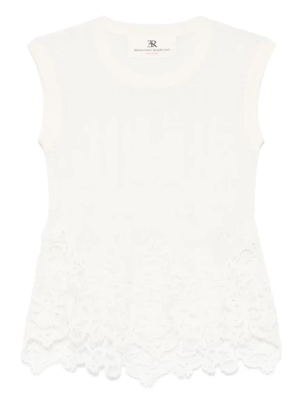 Кружевной топ от Ermanno Scervino white