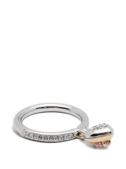 Женское кольцо Swarovski с мотивом сердца, серебристое