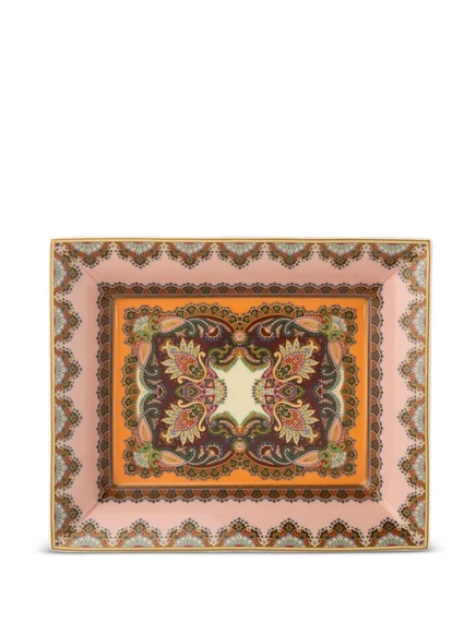Фарфоровый поднос Etro Home 20×16 см, розовый