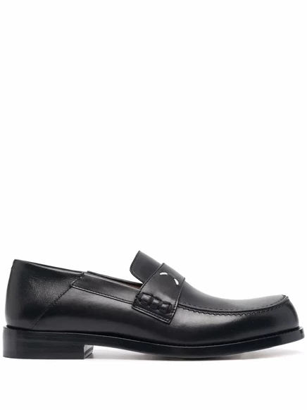 Женские лоферы Maison Margiela Camden кожаные, черные