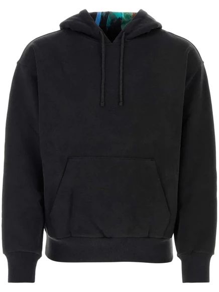 Мужское худи Givenchy с карманом-кенгуру, черное