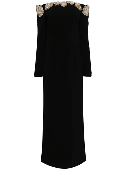 Кружевное платье от Costarellos black