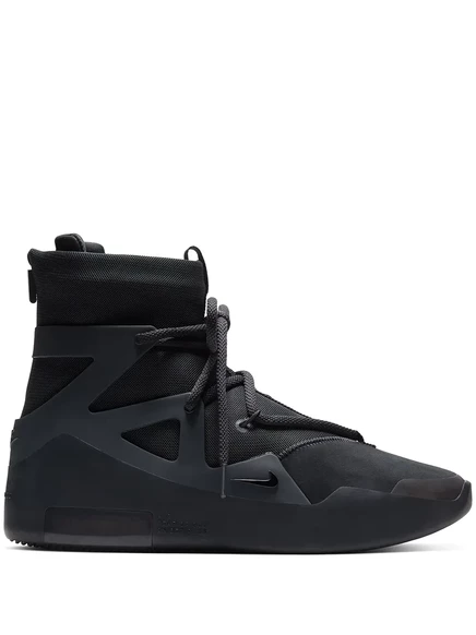 Унисекс кроссовки Nike x Fear Of God Air 1 Triple Black, черные