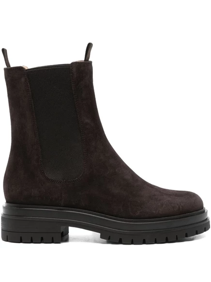 Ботинки Gianvito Rossi Chester с эластичными вставками brown