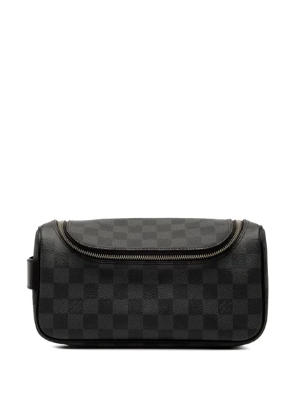Сумка-косметичка Louis Vuitton Toiletry Pouch Damier Graphite, черная