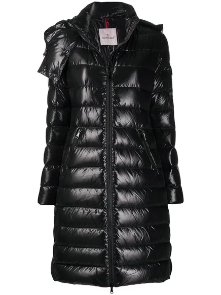 Женское пуховое пальто Moncler Moka, черное