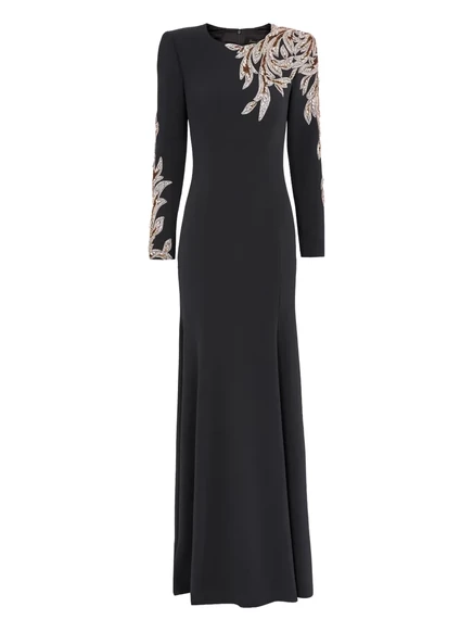 Макси-платье Jenny Packham Honor, украшенное блестками grey