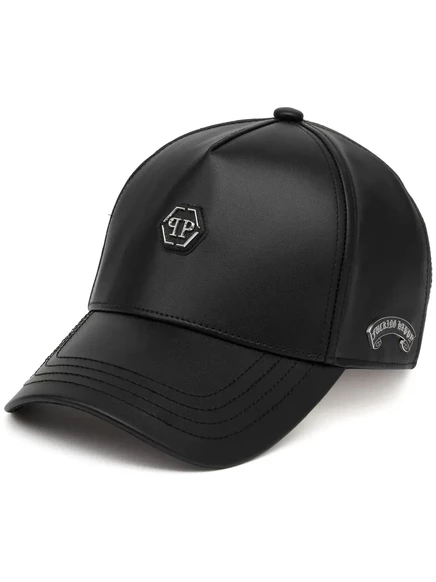 Мужская кепка Philipp Plein с аппликацией, черная