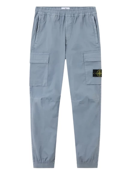 Мужские брюки карго Stone Island с нашивкой Compass, синие