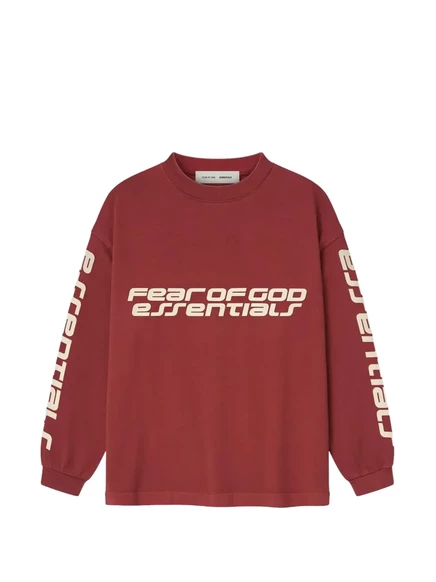 Футболка для мальчиков Fear of God Essentials, красная