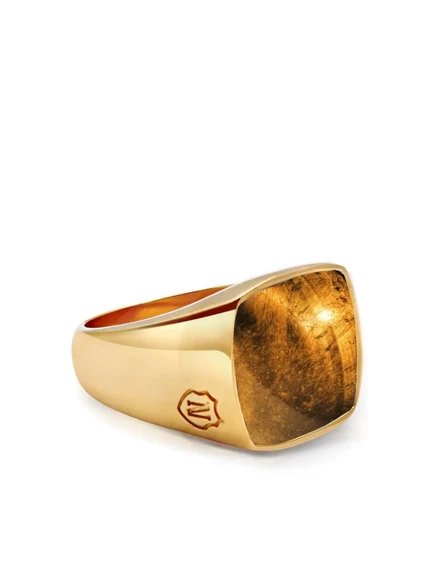 Ювелирное кольцо-печатка с драгоценным камнем Nialaya Jewelry gold