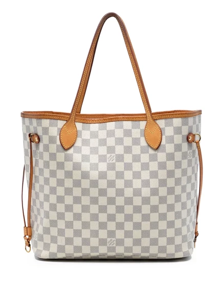 Унисекс тоут Louis Vuitton Pre-Owned Neverfull MM, белая