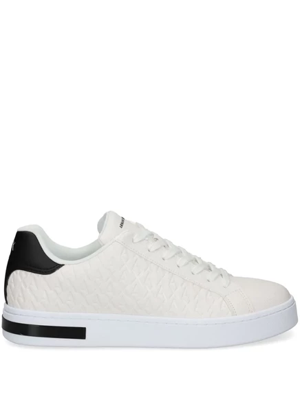 Стеганые кроссовки Armani Exchange white