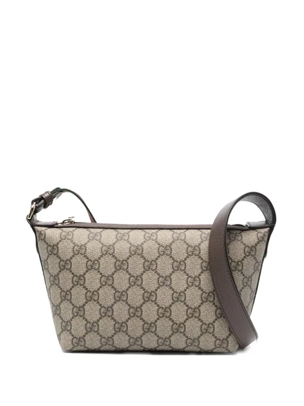 Женская сумка Gucci Ophidia с монограммой GG, бежевая