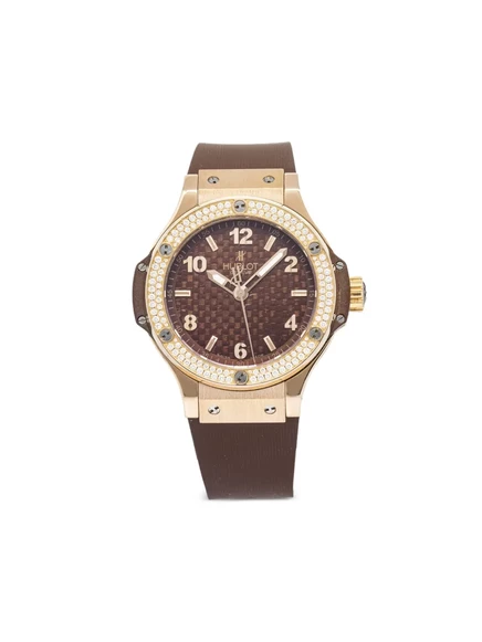 Мужские часы Hublot Big Bag Cappuccino 38 мм, коричневые