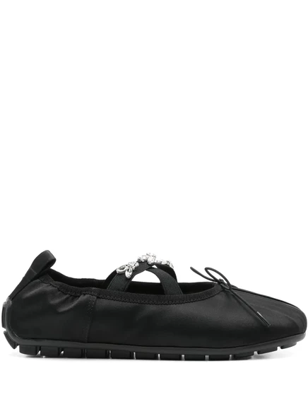 Балетки Simone Rocha Ballerina Grip на плоской подошве black