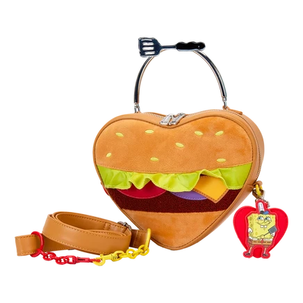 Сумка через плечо Loungefly Krabby Patty плюшевая