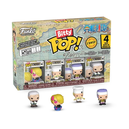 Набор фигурок Funko Bitty Pop! One Piece — 4 шт., серия 3