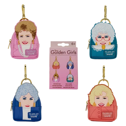 Loungefly The Golden Girls Косплей Тайна Мини-Рюкзака Брелок-шарм