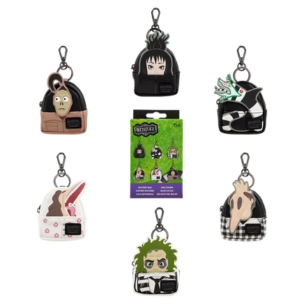 Loungefly Beetlejuice Эксклюзивный Косплей Тайна Мини-Рюкзака Брелок-шарм