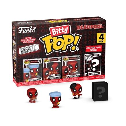 Набор фигурок Funko Bitty Pop Deadpool 4 шт., серия 2