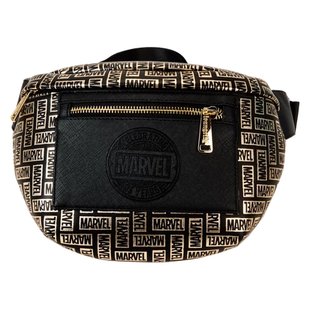 Поясная сумка-трансформер с логотипом Loungefly Marvel, посвященная 85-летию компании, с принтом по всему телу