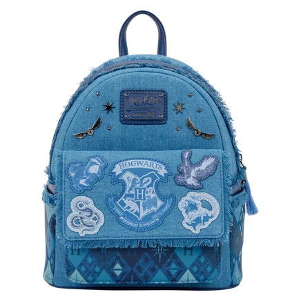 Мини-рюкзак Loungefly Harry Potter Hogwarts, джинсовый