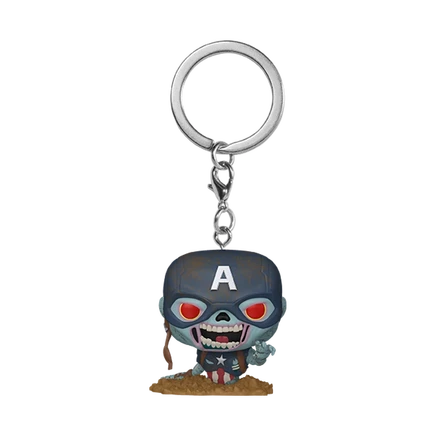 Брелок Funko Pop! Zombie Captain America