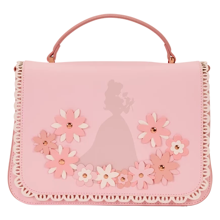 Loungefly Disney Princess Belle Кружевная сумка через плечо с цветочным рисунком