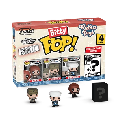 Funko Bitty Pop! Ретро-игрушки G.I. Joe в 4-х упаковках, серия 3