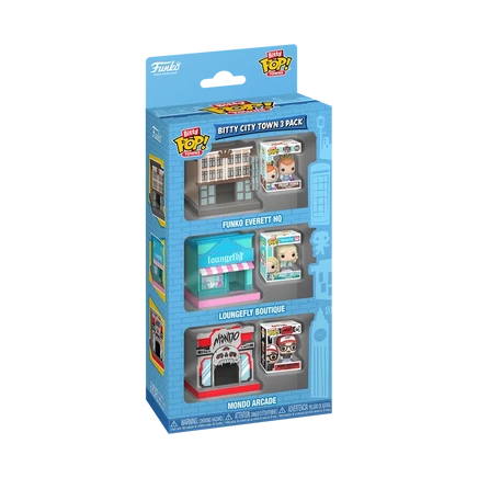 Funko Bitty Pop! Штаб-квартира Funko в городах, бутик Loungefly и Mondo Arcade в 3-х комплектациях