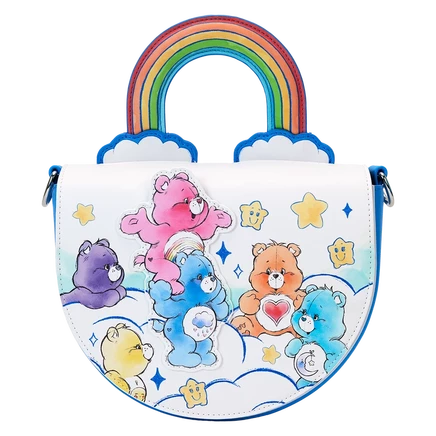Сумка через плечо Loungefly Care Bears Care-A-Lot, с радужной ручкой
