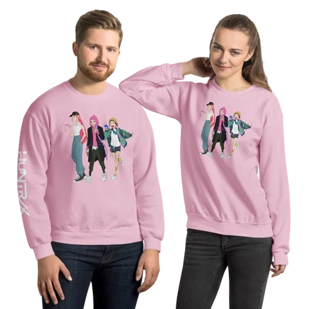 Толстовка с надписью Merch Lab KPop Demon Hunters Off Duty HUNTR/X