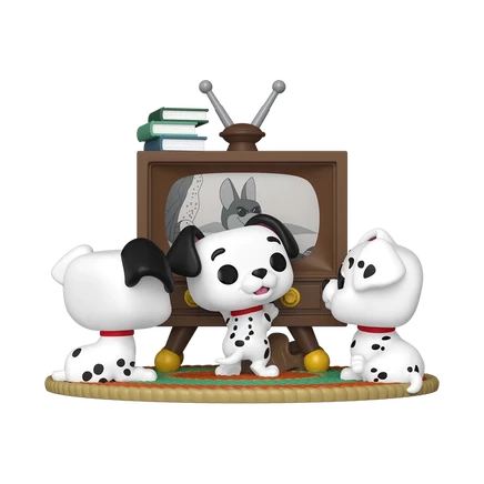 Фигурка Funko Pop Moment Rolly, Patch и Lucky с телевизором