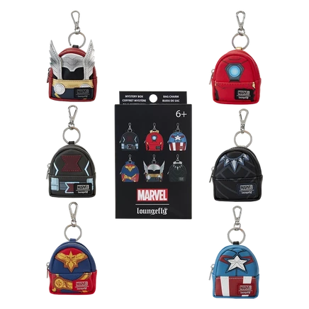 Loungefly Marvel Мстители Косплей Тайна Мини-Рюкзака Брелок-шарм