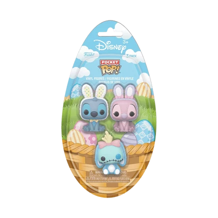 Набор фигурок Funko Pocket Pop Stitch, Angel, Scrump, 3 шт