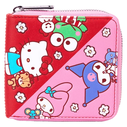 Кошелек Loungefly Sanrio Hello Kitty & Friends с цветным блоком на молнии