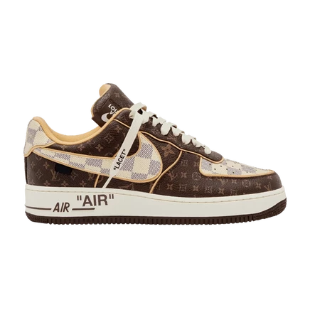 Кроссовки Nike x Louis Vuitton Air Force 1 Low, коричневые