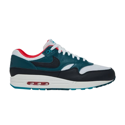 Мужские кроссовки Nike Air Max 1 LeBron James x Liverpool «Third Kit», бирюзовые