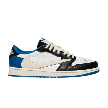 Мужские кроссовки Air Jordan 1 Low Fragment/Travis Scott, синие