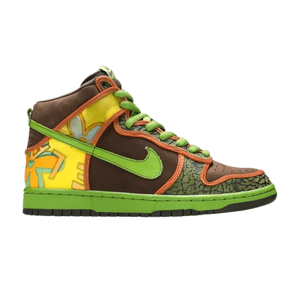 Кроссовки Nike Dunk High Pro SB De La Soul, коричневые