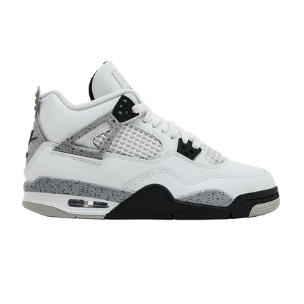 Детские кроссовки Air Jordan 4 OG White Cement, белые