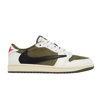 Мужские кроссовки Air Jordan 1 Retro Low Travis Scott, оливковые