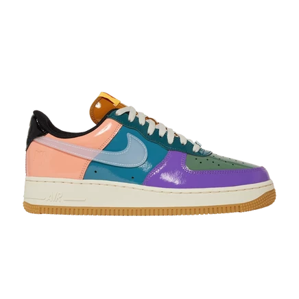 Кроссовки Undefeated x Nike Air Force 1 Low, небесно-голубые