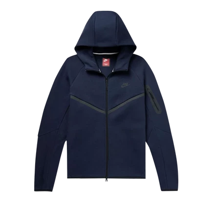 Худи Nike Windrunner Tech на молнии, обсидиан/черный